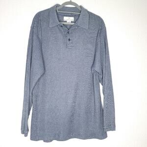 Rinnovato Ribbed Long Sleeve Sweater Shirt, Large